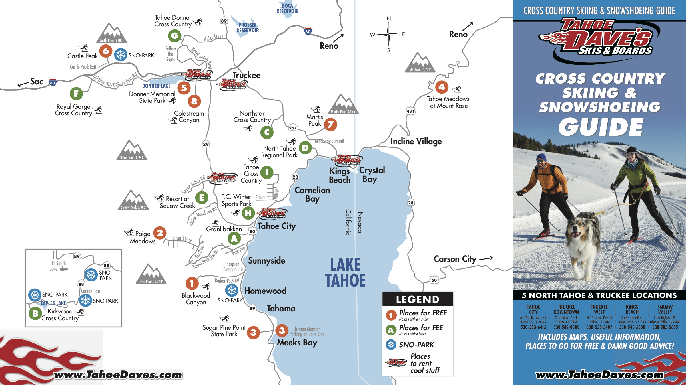 Tahoe Daves Cross Country & Snowshoe Guide